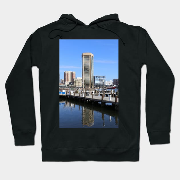 Baltimore's Inner Harbor and World Trade Center Hoodie by Christine aka stine1